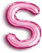 Pink Balloon Letter S